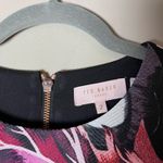 Ted Baker  Sarahe Satin Jacquard Eden Floral Dress Black US 6 Photo 4