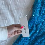 Blue Sequence Prom Dress Size 6 Photo 2