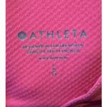Athleta  Womens Warrior Longline Sports Bra Sz L  Pink Athletic Yoga Gym Workout Photo 2