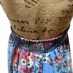 WAYF  Botanical Flyaway Cornflower Blue Floral Women’s Sleeveless Maxi Dress Lrg Photo 11