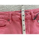 Just USA Shorts Women's Fruit Punch Pink Denim Cuffed Frayed Hem Size 27 Photo 8