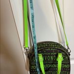 Von Dutch Y2K  Bowling Bag Brown with lime Green Satchel Crossbody logo print Photo 10