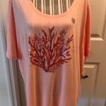 REEF Catherine Coral Short Sleeve Top Photo 0