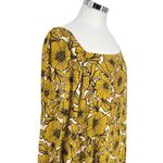 Anthropologie  tp Morgyn Floral Tunic Dress Yellow Ivory Size Large Photo 2