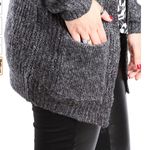 Jacqueline de Yong Long Sleeve Cardigan Gray Photo 14