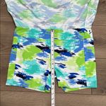 IBKUL Matilda Watercolor Golf Skirt Skort Turquoise Blue Green Size Large Photo 7