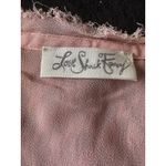 Love Shack Fancy Marsala Pink Mini Dress Tiered Tie Smocked Long Sleeve Ruffle M Photo 3