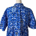 Sugar Lips Lulu Dixie Dress Mini Shift Blue Floral Cotton Women’s Size Medium Photo 9