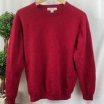 Turnbury 100% Cashmere Long Sleeve Crewneck Sweater L Red Size L Photo 0