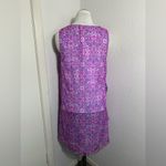 Sundance  pink and blue, silk, asymmetric, sleeveless, mini dress. 6 Photo 2
