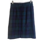 Collectible Gold Tartan Plaid 100% Pure Wool Aline Skirt Lined Size 10* VTG Green Photo 1