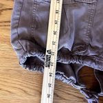 American Eagle  Jacket Women XS Burgundy Zip Up Utility Military‎ Hoodie Photo 2