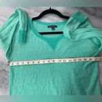 American Eagle Lime Green Lightweight Knit Thermal Pullover Sweater Size Small Photo 2