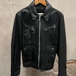 Schott USA Schott Sportswear USA Made Black Leather Biker Zip Removable Fleece Lined Jacket Photo 0