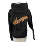 Vessel Black Embroidered Hooded Hoodie Long Sleeve Sweater Sweatshirt Top Size S Photo 1
