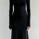 Selfie Leslie Black Sequin Maxi Dress Photo 0