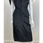 Vintage Notorious Dress Whimsigoth Witchy Glam Black Ruched Draped Corset XS Photo 4