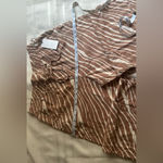 A New Day Tan and Cream Striped Blouse Photo 4
