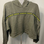 Under Armour Olive Green Cropped Hoodie Size large Photo 0
