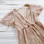 Baltic Born  Marseille Embossed Maxi Dress Nude Size 2X Formal Wedding Photo 1