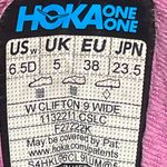 Hoka  Women's Pink and Blue Athletic Shoes Size 6.5D Photo 1