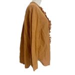 Pilcro  Size Medium  Top Blouse Button Down Boho Fringe Anthropologie Photo 5