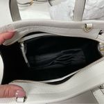 Tahari  NWT Mini Leather Sachel Bag Purse Crossbody white w floral front Photo 5