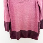 Soft Surroundings Womens Sweater Size M Pink Seastar Colorblock Cozy Oversized Photo 2