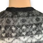 Karen Kane Black White Geometric Knit Waterfall Open Front Neutral Vest Plus 3X Photo 1