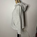 Athleta French Terry Pique Hoodie Heather Grey Size XS Oversized Gym Athletic Photo 6