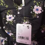 Free People NWT  In a Bubble Floral Black Mini Dress Size XL Photo 5