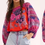 Free People Blue Nile Printed Top Photo 0