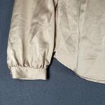 Ann Taylor  Petite Blouse SP Champagne Tie Neck Long Sleeve Dressy Business Top Photo 1