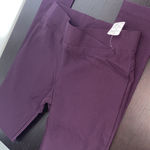 Women size small Violet Purple stretchy skinny legging pants dress up business Photo 3