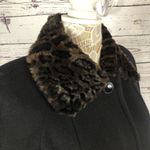 JAD Vintage wool coat with Cheetah fur collar and cuffs. Size 8 Photo 6