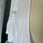 American Eagle  White Lace Tie-Front Top Photo 1