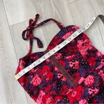 Free People Top floral eyelet halter corset womens Pink (size 12) bright boho Photo 2