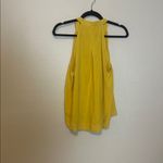 Cloth & Stone  For Anthropologie Yellow Henley Halter Top Size Small NWT Photo 5