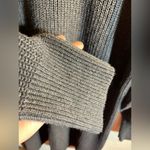 Sweater dress by Free Assembly, charcoal grey, XL, beautiful detailed sleeve Gray Photo 4