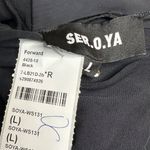 SER.O.YA Brandi Bodysuit in Black Large New Womens Long Sleeve Mesh Top Photo 8