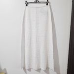 Massimo Dutti Cotton blend knit midi skirt - White - Women's Size S - 5213/570 Photo 1
