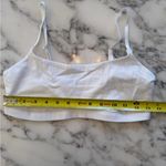Quince NIB  Women's Organic Cotton Scoop Bralette (2-pack) White M Photo 3