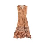 Faherty Woodstock Print Midi Dress in Chestnut Blossom Small V Neck Button Front Orange Size undefined Photo 4