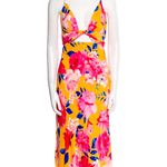 Ronny Kobo Revolve Anika Midi Floral Dress Pineapple Yellow Size XS Photo 9