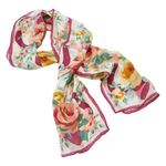 Oscar de la Renta Vintage  Floral Silk Scarf Photo 0