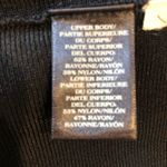 Ann Taylor  Black Mesh Top Fit Flare Zip Side Sleeveless Midi Dress Womens Small Photo 9