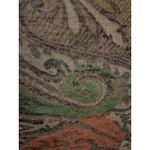 Tribal Women's Top Medium M Paisley Print 3/4 Sleeve Lightweight Blouse Tan Photo 4