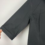 Oobe Black Button Up Collared 3/4 Sleeve Professional Blouse Top Photo 5