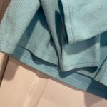 L.L. Bean Size S Aqua Blue Mock Beck Long Sleeve Quarter Zip Pullover Fleece Top Photo 4