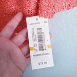 Gibson Latimer  Neon Orange Sequin Knit Sweater Photo 4